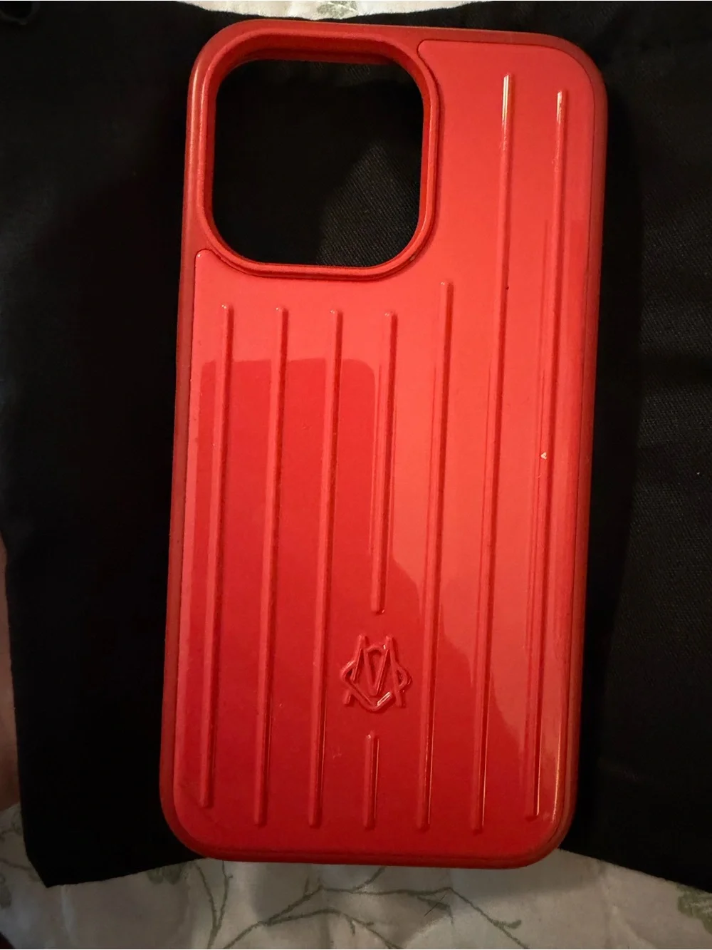 RIMOWA Red Ribbed Protective Phone Case